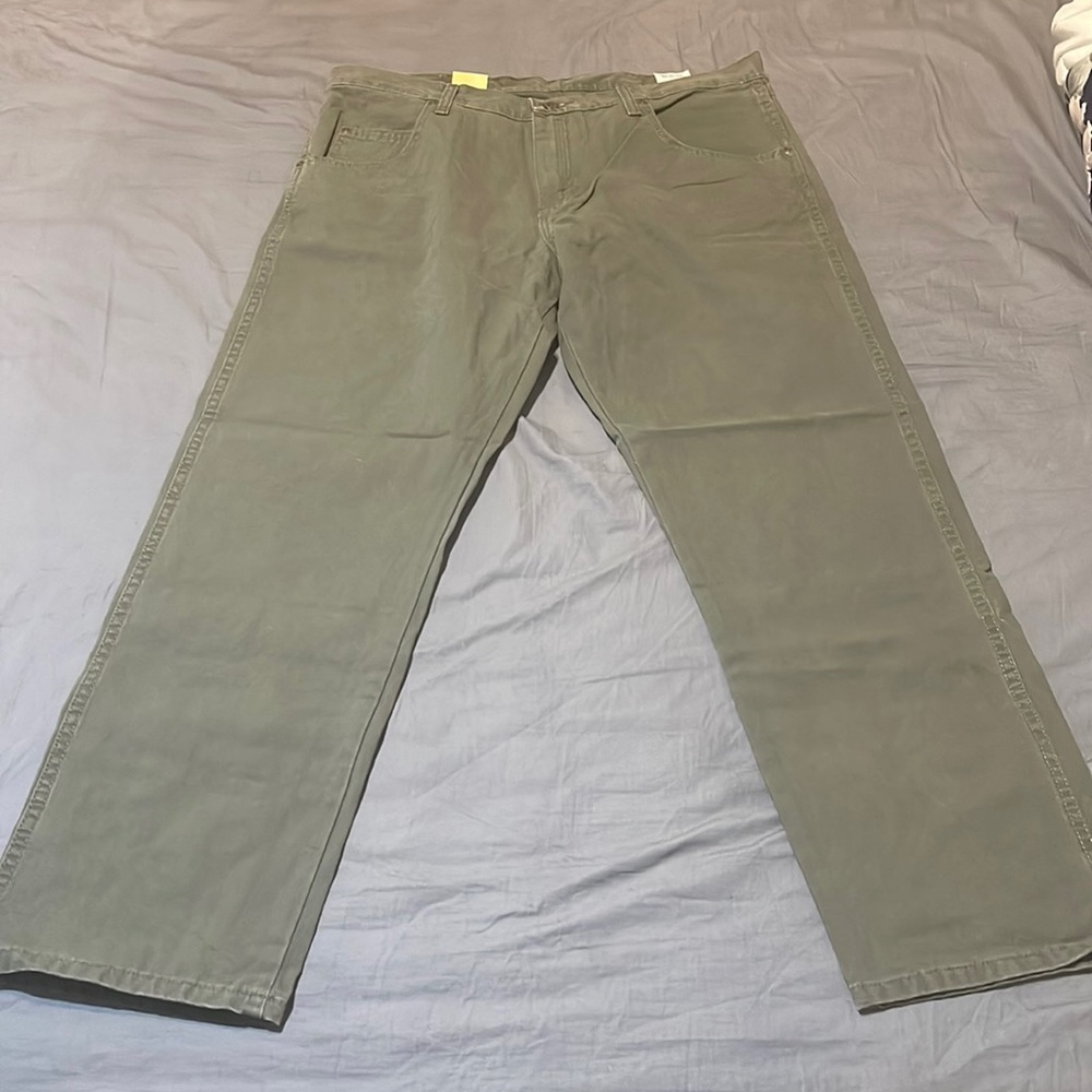 38x30 Olive straight leg chino